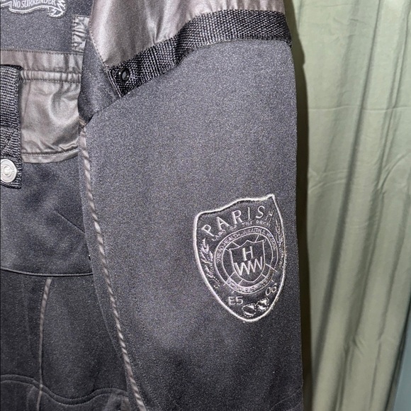 Parish Nation Men's Black Motorcycle Jacket - Picture 5 of 6